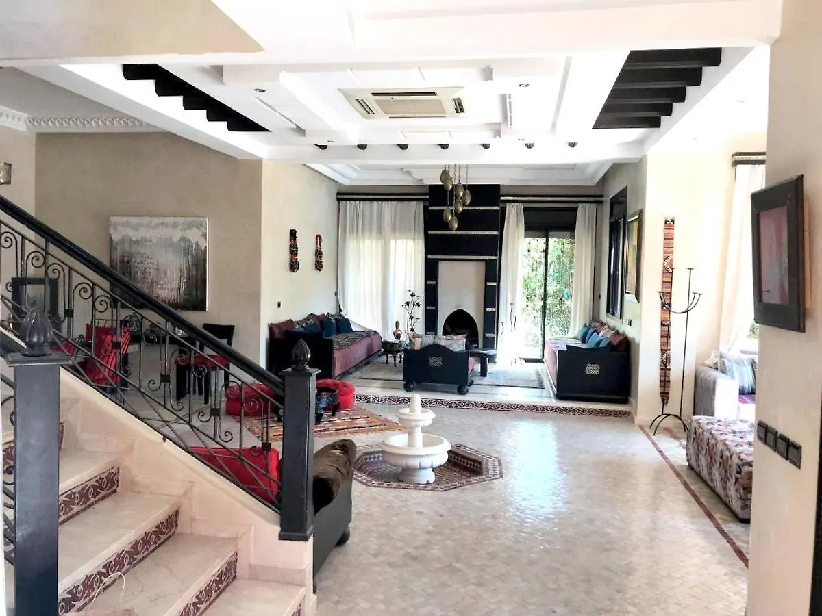 5 Bedrooms Villa With Private Pool Enclosed Garden And Wifi At Marrakech Annakhil Marrakesh
