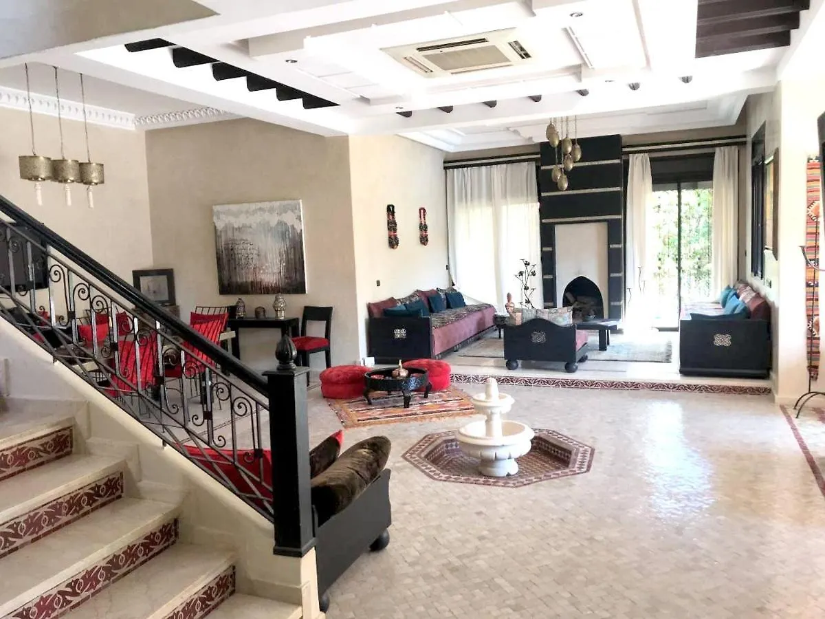 5 Bedrooms Villa With Private Pool Enclosed Garden And Wifi At Marrakech Annakhil Marrakesh Morocco