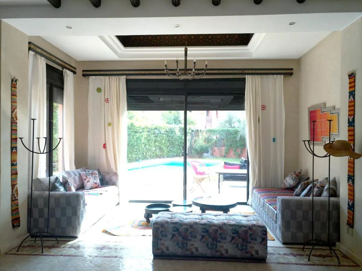 5 Bedrooms Villa With Private Pool Enclosed Garden And Wifi At Marrakech Annakhil Marrakesh